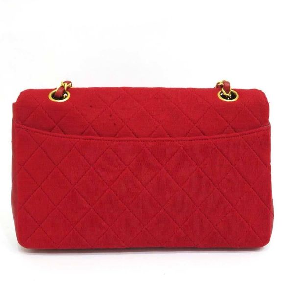 Chanel Matelasse Chain Shoulder Bag Red Leather - Picture 2 of 13
